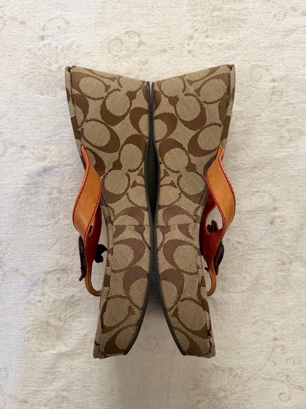 COACH Fish Themed Wedge Sandals - Picture 5 of 9